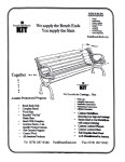 park bench kit flyer